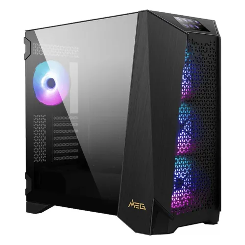 MSI MEG PROSPECT 700R - BOITIER GAMING MOYEN TOUR 360MM - E-ATX - ARGB - ÉCRAN LED TACTILE - BLACK