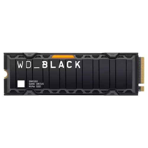 WD BLACK SN850X 1TB - SSD NVME PCIE GEN4 - 7300 MO/S - WITH HEATSINK - PC/CONSOL - 3D TLC - BLACK