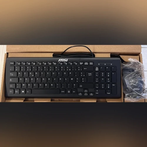 MSI COMBO CLAVIER + SOURIS FILAIRE - SK-9626 MB - AZERTY - USB-A - 100% AVEC PAVÉ NUMÉRIQUE - BLACK
