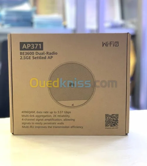 HUAWEI eKitEngine AP371 BE3600 - POINT D ACCÈS WI-FI 7 - BLUETOOTH- 11AX INDOOR- 2+2 DUAL -3570Mbps
