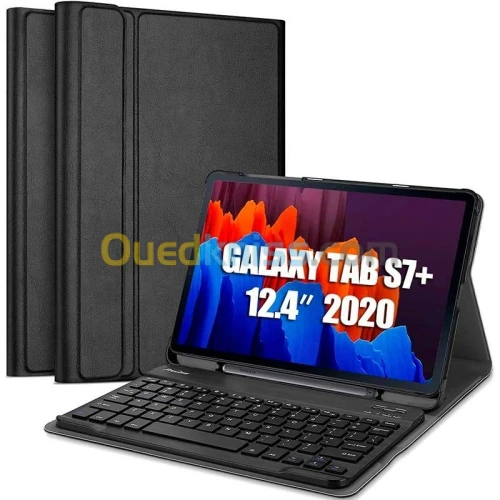 SMART KEYBOARD CASE Clavier Intelligent Pour Galaxy Tab S7 plus 12,4" T970 / T975