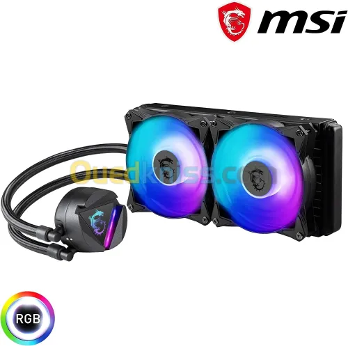 WATERCOOLING MSI MAG CORELIQUID 240R V2 - 240mm ARGB pour processeur Intel/AMD- Noir 