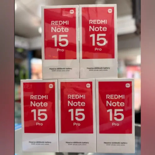 XIAOMI REDMI NOTE 15 PRO - 8GO RAM - 256GO - DUAL SIM - 6.8 AMOLED 120Hz - IP68 - NFC - 6500 MAH - BLACK 