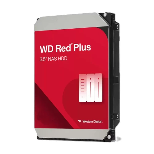 WD RED PLUS NAS WARE 12TB - DISQUE DUR HDD 3.5" - 7200 RPM - SATA 6 GB/S - 256MB CACHE - WD120EFGX