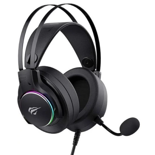 HAVIT H2007U BLACK - CASQUE GAMING FILAIRE USB 7.1 - HAUT-PARLEURS 40MM - SON SURROUND - MICROPHONE FLEXIBLE - RGB - BLACK