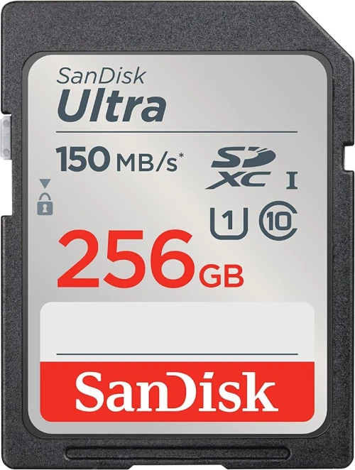 SanDisk Ultra SD 256GB Carte Mémoire UHS-I Jusqu'à 150 Mo/S