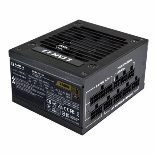 LIAN LI SP750 - ALIMENTATION 750W - 80 PLUS GOLD - FULL MODULAIRE - FAN SILENCIEUX - SFX - BLACK