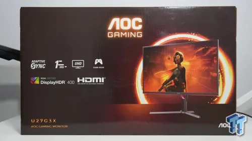 ECRAN AOC U27G3X - 27 INCH 4K - IPS - UHD HDR400 - 1Ms - 160 Hz - 3840 X 2160 - ADJUSTABLE STAND -