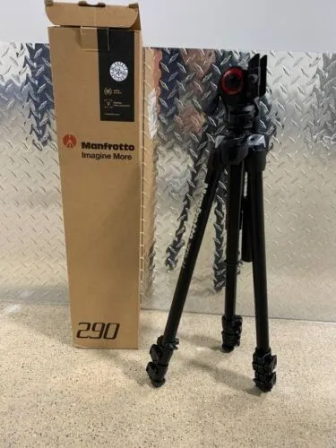 TRÉPIED MANFROTTO 290 LIGHT - 3 SECTIONS AVEC ROTULE OFFERTE - ALUMINIUM - NOIR 