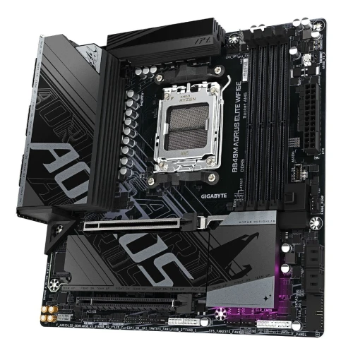 GIGABYTE B840M AORUS ELITE WIFI 6E - CARTE MÈRE MICRO ATX -  SOCKET AM5 - 4X DDR5 - M.2 4.0 - BLACK