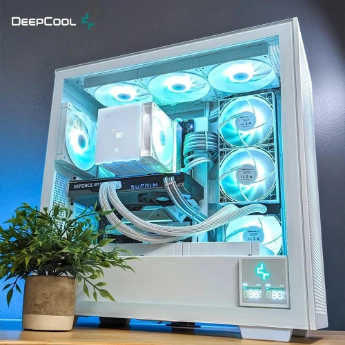 DEEPCOOL AK620 DIGITAL PRO - AIRCOOLING 120MM - ÉCRAN DIGITAL - PERFORMANCE - INTEL & AMD - WHITE