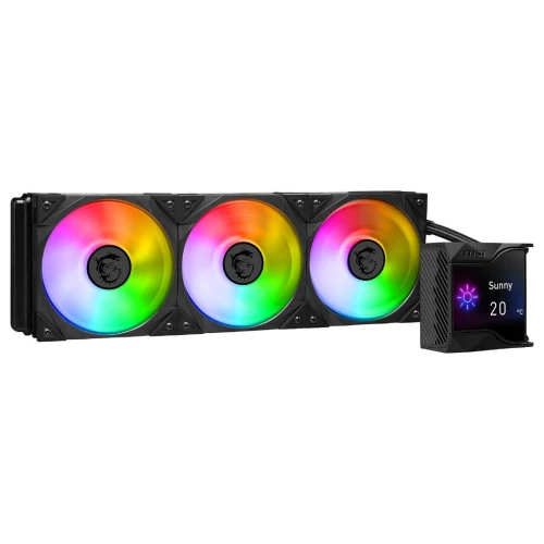 MSI MPG CORELIQUID D360 - WATER COOLING 360MM - ÉCRAN LCD - HAUTE PERFORMANCE - INTEL & AMD - BLACK