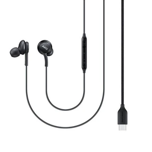 Samsung Écouteurs  USB Type - C  - Son par AKG    -   Noir  -  blanc