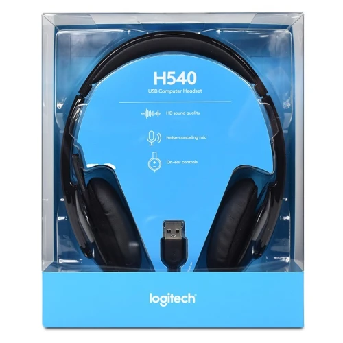 LOGITECH H540 - CASQUE MICRO USB - STÉRÉO NUMÉRIQUE - PC ET LAPTOP - MICROPHONE ANTI-BRUIT - BLACK