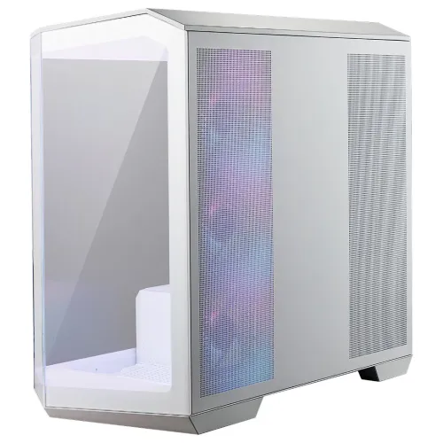 MSI MAG PANO M100R PZ - BOITIER MOYEN TOUR - VERRE TREMPÉ - FAN ARGB - PROJECT ZERO - 360mm - BLANC 