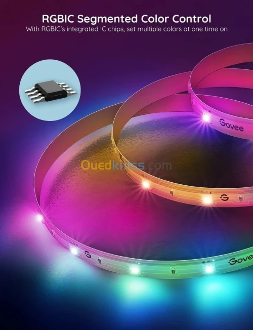 GOVEE RGBIC PRO LED STRIP LIGHT H619A 5M 16.4FT Wi-Fi Bluetooth  Alexa & Google Compatible Light