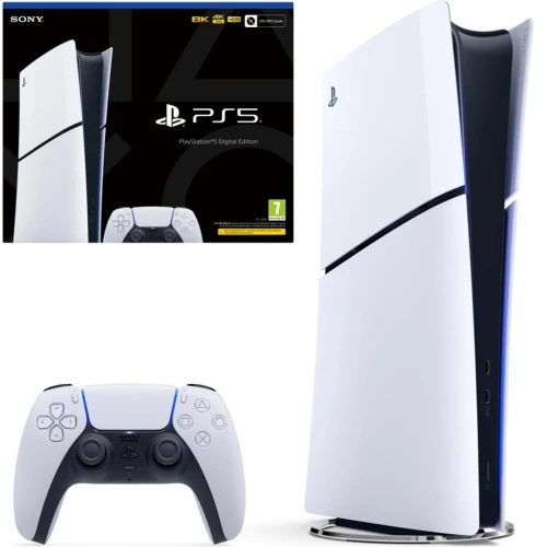 SONY PLAYSTATION PS5 SLIM DIGITAL EDITION - UHD 8K - UNE MANETTE - RYZEN - 16GB - 1TB - EUROPE