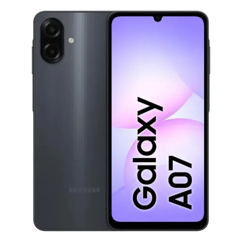 SAMSUNG GALAXY A07 - MEDIATEK HELIO G99 - 4GO - 64GO - DUAL SIM - 6.7"PLS LCD - 5000 MAH - USB-C BLACK 