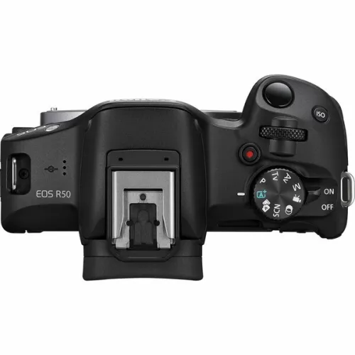 CANON EOS R50 - APPAREIL PHOTO HYBRIDE 4K + OBJECTIF RF-S 18-45MM STM - 24,2 MLPXL - WI-FI - LCD - BALCK