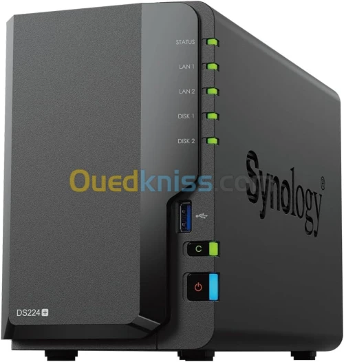Synology DiskStation DS224+ - Serveur NAS 2 baies - 2 Go de RAM DDR4 - Intel Celeron J4125