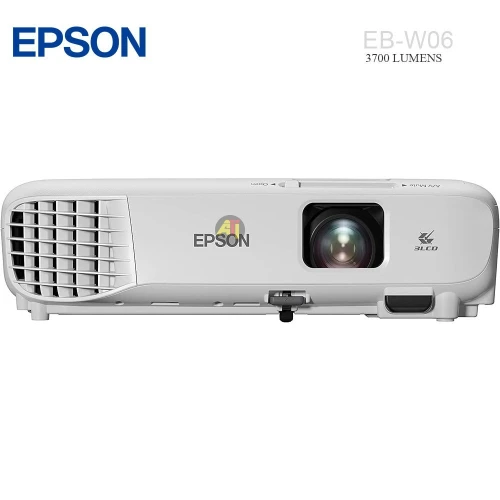 EPSON EB-W06 - VIDÉOPROJECTEUR WXGA - 3700 LUMENS - 3 LCD - JUSQU'À 100"- 12 000H - HDMI - SPEAKERS