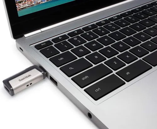 SanDisk Ultra 32 GB Dual DriveType-C USB 3.0 Flash, Silver