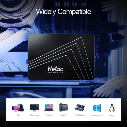 NETAC 3D NAND 512GB - DISQUE DUR INTERN SSD SATA III 6 GB/S - SUPER FAST - 530MBS - BLACK