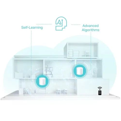 TP-LINK DECO X50 1PACK - ROUTEUR WIFI6 AX3000 -AI DRIVE MESH -ULTRA FAST -1201 MBPS - 5GHZ -ETHRENET