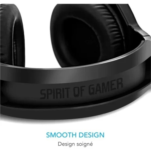 CASQUE GAMING SPIRIT OF GAMER XPERT H900 WIRELESS -SANS FIL 2.4 GHz- MICRO INTÉGRÉ- RGB- NOIR