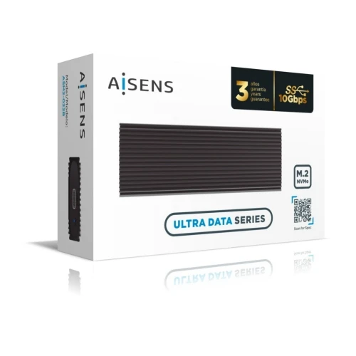 AISENS ULTRA DATA ASM2-022B - BOÎTIER EXTERNE M.2 NVME - RACK USB 3.2 GEN2 - USSB-C 10GNPS - NGFF- BLACK