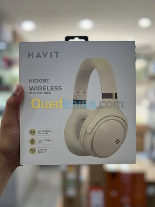 HAVIT H630BT - CASQUE BLUETOOTH SANS FIL - AUDIO STÉRÉO - MICRO INTÉGRÉ - DESIGN CONFORTABLE - NOIR