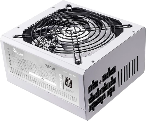 MARS GAMING MPZE750M - ALIMENTATION 750W - FULL MODULAIRE - 80 PLUS SILVER - TECHNOLOGIE AI - WHITE 