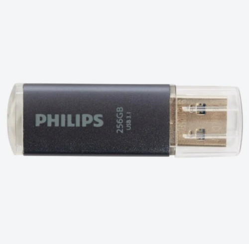 PHILIPS USB FLASH DRIVE - 256 GO - UP TO 150 MO/S - USB 3.1 - SUPER SPEED - COMPACTE - GRIS 