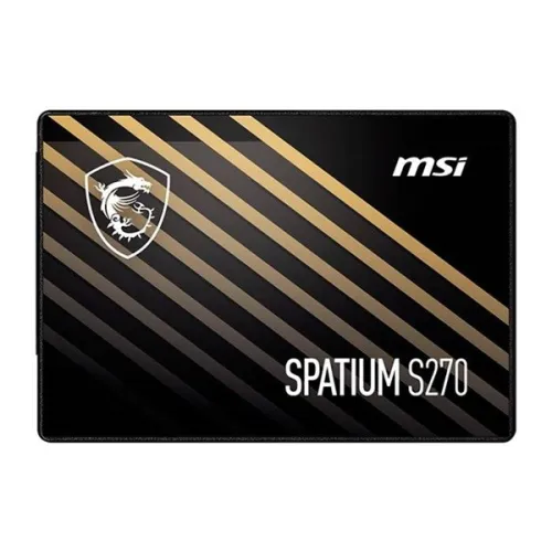 MSI SPATIUM S270 480GB - SSD SATA III 2.5" - 500 MB/S - 3D NAND - 500 TBW - PORTABLE - BLACK