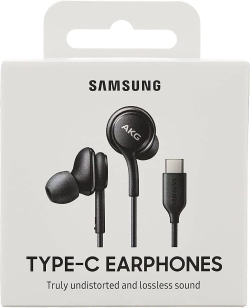 Samsung Écouteurs  USB Type - C  - Son par AKG    -   Noir  -  blanc