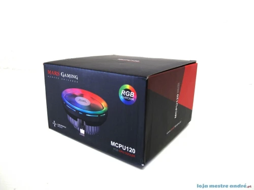 AIR COOLING MARS GAMING MCPU120 - Chroma RVB - VENTILATEUR SILENCIEUX - TDP 120W - NOIR