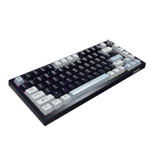 JEDEL KL-81 - CLAVIER GAMING MÉCANIQUE FILAIRE - BLEU  SWITCH - RGB - 75% - HOT-SWAPPABLE - QWERTY