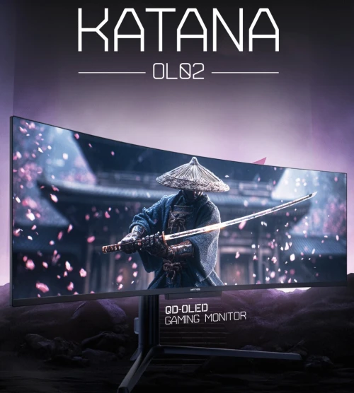 ECRAN MATOS KATANA - 49" QD OLED - GAMING SUPER ULTRAWIDE 32:9 - DUAL QHD 5120x1440 - 240HZ - 0.03MS - HDR1000 - HDMI/DP / USB-C - BLACK