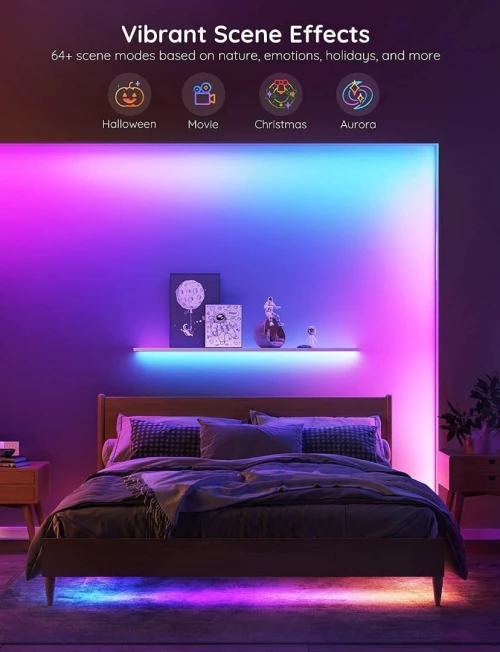 GOVEE RGBIC LED STRIP LIGHT 5M 16.4FT - H618A -  Wi-Fi-Bluetooth - Alexa & Google Compatible Lights