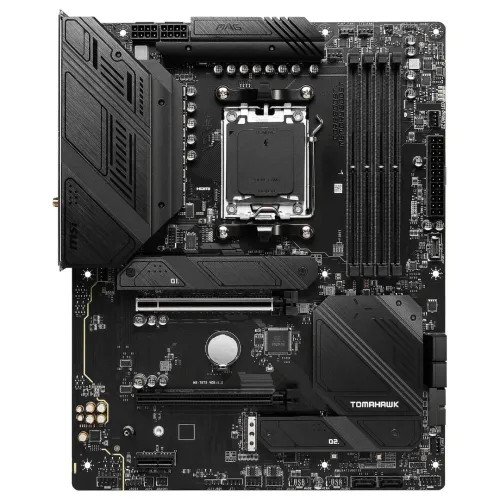 MSI MAG B650 TOMAHAWK WIFI - ATX Socket AM5 - AMD B650 - Wi-Fi 6E - 4x DDR5 -M.2 PCIe 4.0 - LAN 2.5