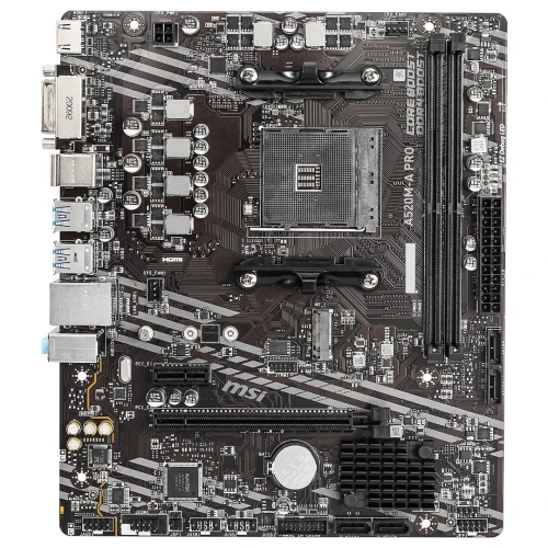 MSI A520M-A PRO - CARTE MÈRE MICRO ATX-  SOCKET AM4 AMD A520 - DDR4 - M.2 NVME - USB 3.0 - PCIE 3.0 - BLACK