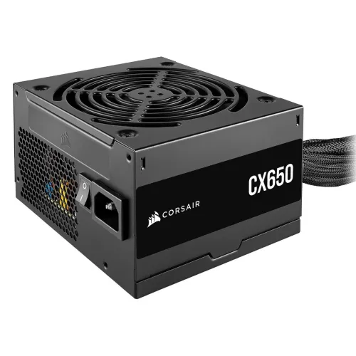 CORSAIR CX650 - ALIMENTATION ATX 650W - 80 PLUS BRONZE - VENTILATEUR 120MM - CÂBLAGE FIXE - BLACK