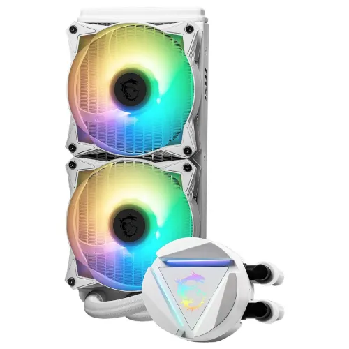 WATERCOOLING MSI MAG CORELIQUID 240R V2 - 240mm ARGB pour processeur Intel/AMD - Blanc