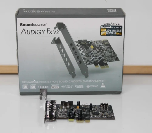 CARTE SON SOUND BLASTER AUDIGY FX V2 SB-AFXV2 - HAUTE RÉSOLUTION 24 BITS / 192 KHZ - 120 DB DNR - DAC - PCI EXPRESS