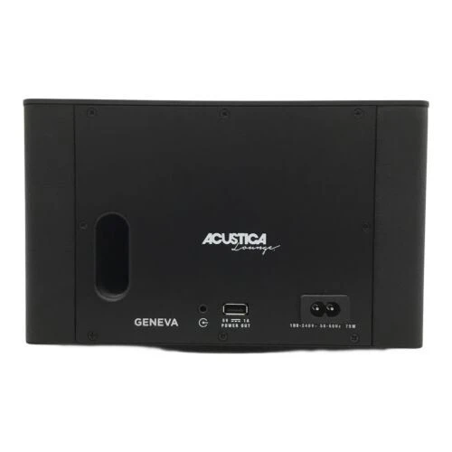 GENEVA ACUSTICA A170 - ENCEINTE BLUETOOTH - STÉRÉO BASS - 20000 HZ - CUIR - BLACK ORIGINAL
