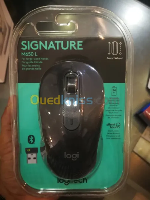 Logitech Signature M650 L - Souris Sans Fil & Bluetooth - Graphite - 