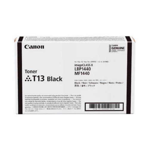 TONER TAMBOUR CANON T13 NOIR ORIGINAL - POUR I-SENSYS X1400 SERIES - X1440 SERIES - 10 500 PAGES - 