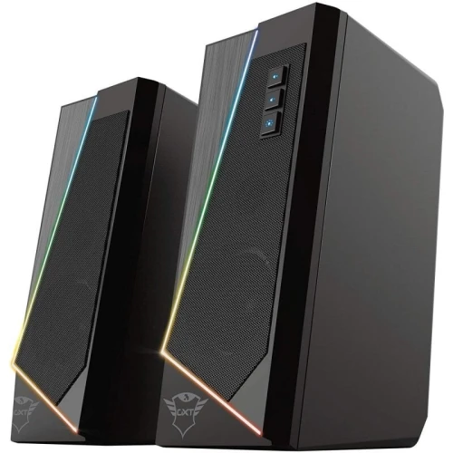 TRUST GAMING GXT609 ZOXA - SPEAKERS 2 CANAUX FILAIRE USB - 20000 HZ - RGB - CLEAR BASS 6W - BLACK 