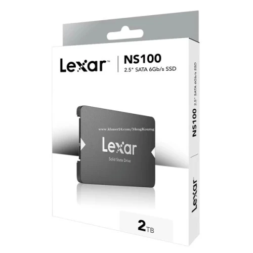 LEXAR NS100 2TB - DISQUE DUR INTERN SATA III SSD 2.5" - 550MB/s - UP TO 2000 Hz - 6Gb/s- NOIR