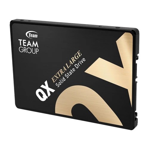 TEAMGROUP QX 4TB SSD - 2,5" SATA III - JUSQUA 560 MO/S - RÉSISTANT - SILENCIEUX - 3D QLC NAND -BLACK